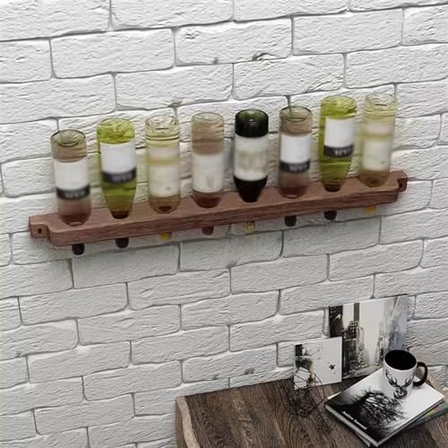Wall-Mounted Wine Holder 90x7x2cm Tung Wood Creative Design