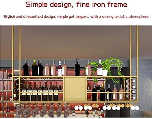 Pimex Wall-Mounted 2-Layer Wine Rack with Glass Holder