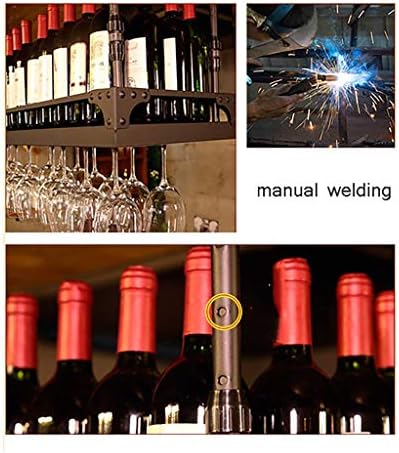CGF- Wall-Mounted Wine Rack with Upside Down Design Black 60x35cm