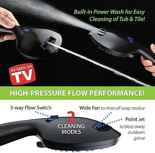 Hotel Spa High Pressure Handheld Shower Head with 50 Modes and Adjustable Arm