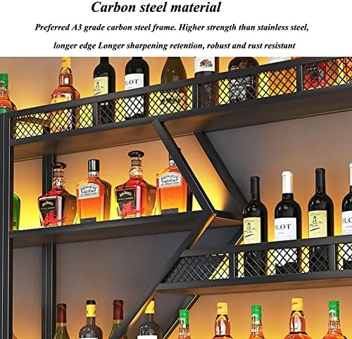 LED Wall Mounted Wine Rack with Glass Hangers 1