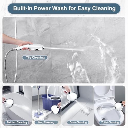 Bright Showers Handheld Showerhead with 9 Spray Settings 1