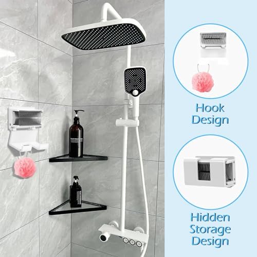 Oneasmot Shower Hair Catcher Wall - White