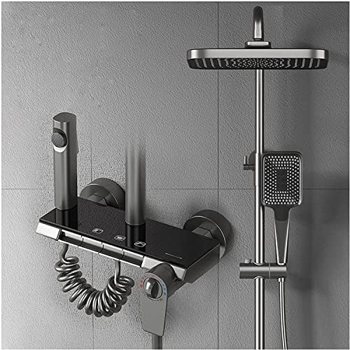 Thermostatic Shower System with 3-Function Handheld and Bidet Sprayer