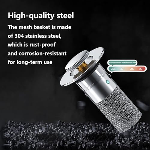 Universal Stainless Steel Drain Strainer for Bathroom Sink