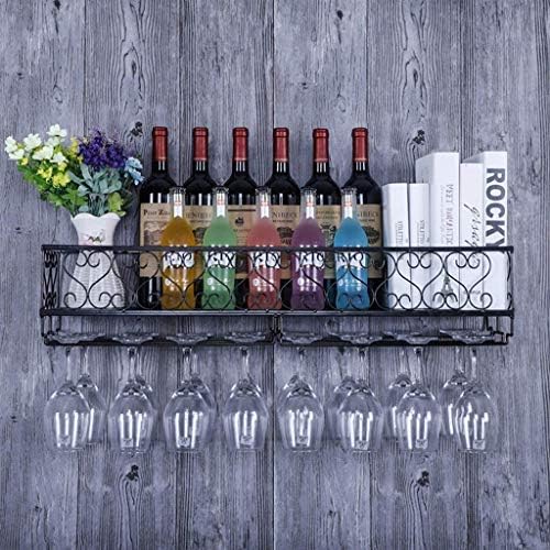 Pimex Industrial Retro Wall Wine Rack 60x2