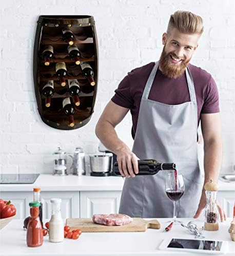 CoTa Global Alexander 18-Bottle Wooden Wine Rack - Wall Mounted and Free Standing