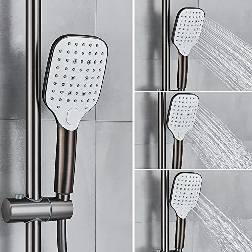 Rain Shower Head and Handheld Combo Set with 3 Modes