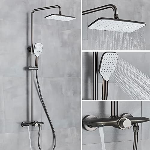 Rain Shower Head and Handheld Combo Set with 3 Modes