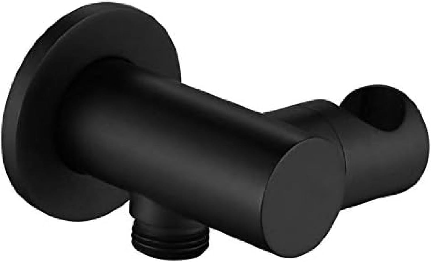 TECKI Matte Black Three Function Round Handheld Shower with Faucet Set