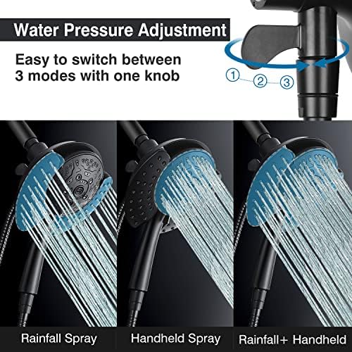 INAVAMZ 2-IN-1 Handheld Shower Head Combo with 60 Hose