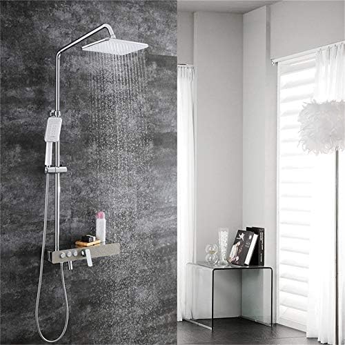 White Gold Triple Function Wall Mount Shower Set