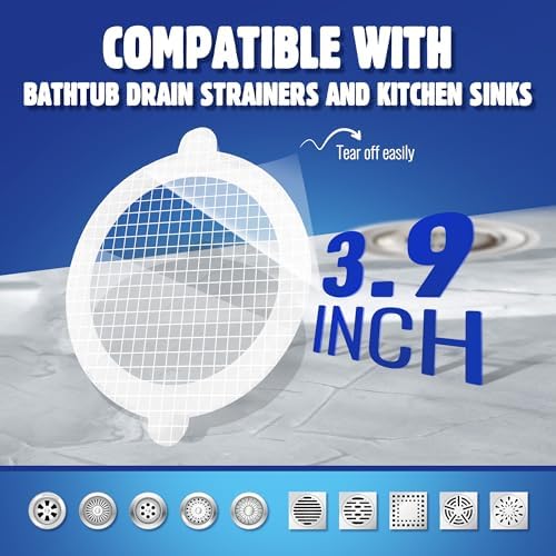Disposable Shower Drain Hair Catcher Pack of 50