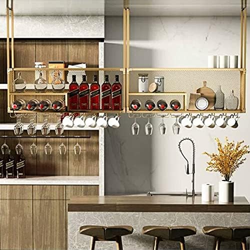 ZJDYDY Floating Wine Rack Wall-Mounted Ceiling Holder