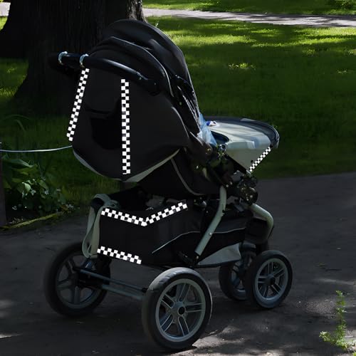 Black and White Reflective Tape Outdoor Waterproof 2 Inch x 68 Feet