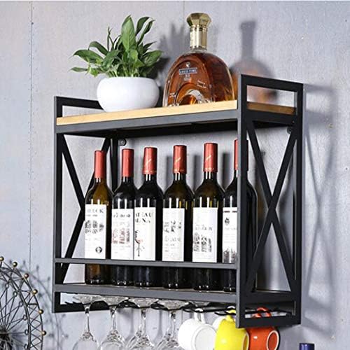 Wall Mounted Wine Bottle Display Rack for Home Decor