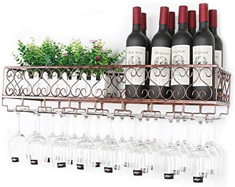 CGF- Wall Mounted Wine Rack with 8 Glass Holders
