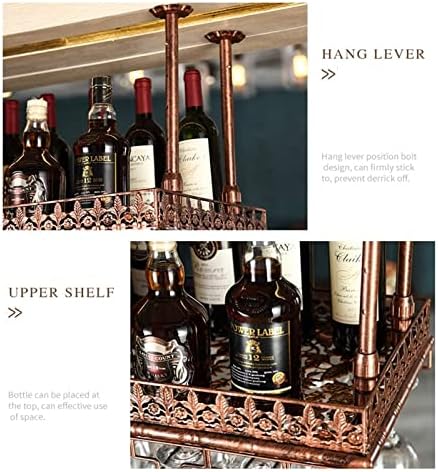 ALDEPO Wall-Mounted Wine Rack with Adjustable Height