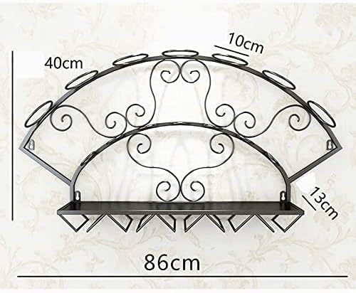 CLoxks Wall-Mounted Wine Rack 7 Bottles Brown