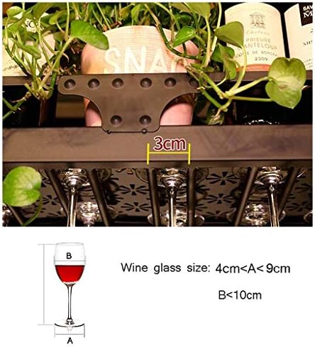 CGF- Wall-Mounted Wine Rack with Upside Down Design Black 60x35cm