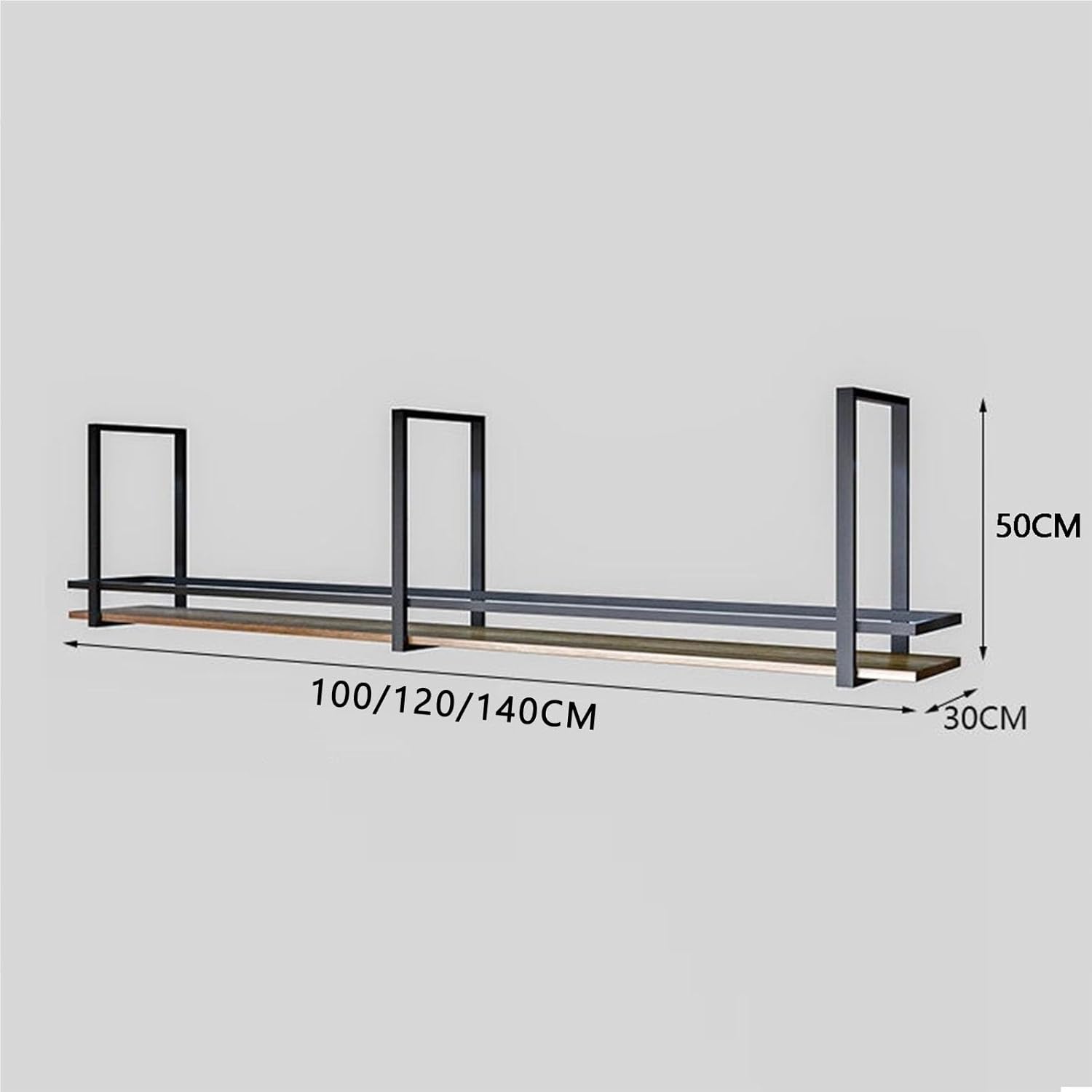 ZJDYDY 2 Tier Ceiling Floating Shelf Wine Rack