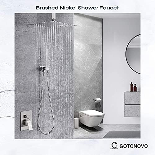 Gotonovo 12 Square Showerhead with 2-in-1 Handheld