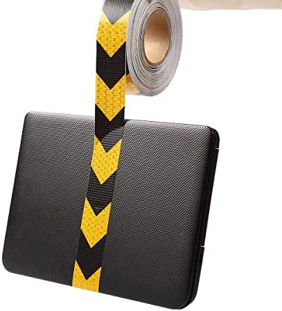 AISEY 2 x 30ft Reflective Safety Tape Yellow Black Waterproof 1