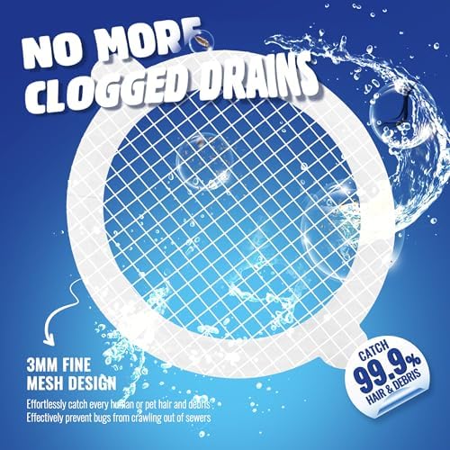 Disposable Shower Drain Hair Catcher Pack of 50