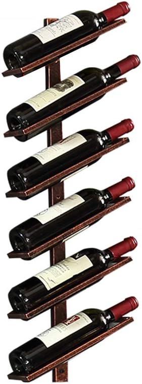 Wall Mounted Wine Rack 6 Bottles Bronze