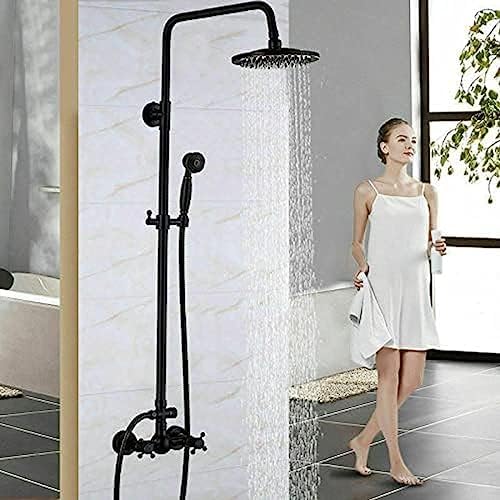 TECKI Oil Surface Bronze Rain Shower System Set