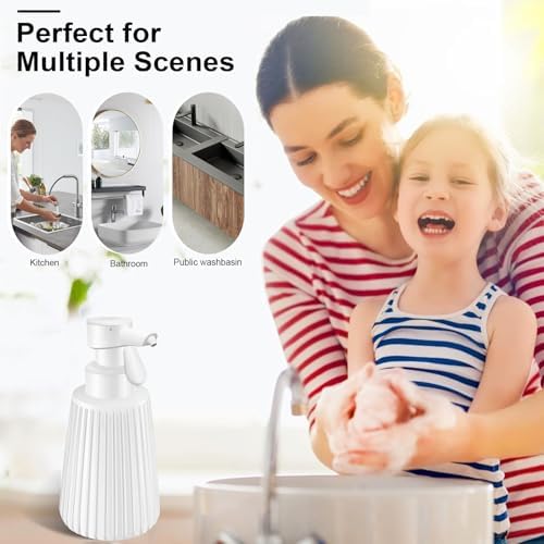 MoKasi 85oz Automatic Soap Dispenser - Touchless Adjustable Volume Durable White Resin