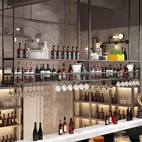 Pimex Wall-Mounted Wine Rack with Double Layer and Partitions