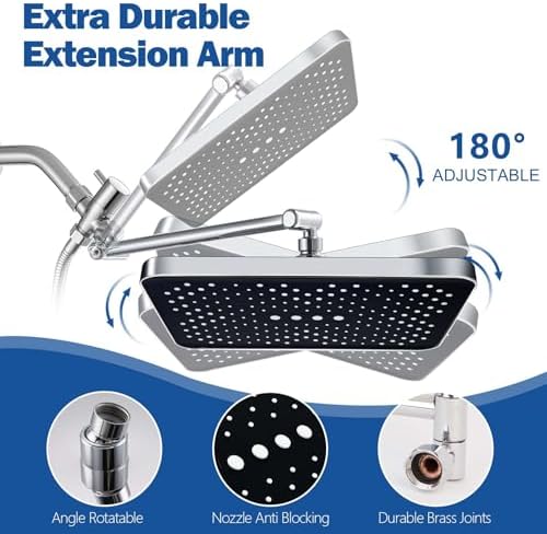 Ashwanth 14 High Pressure Rain Shower Combo