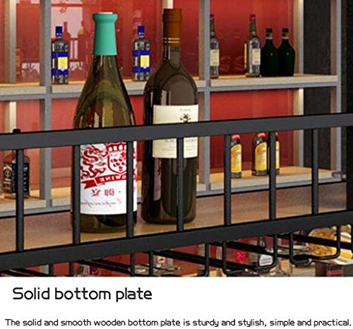 Pimex Wall-Mounted 2-Layer Wine Rack with Glass Holder