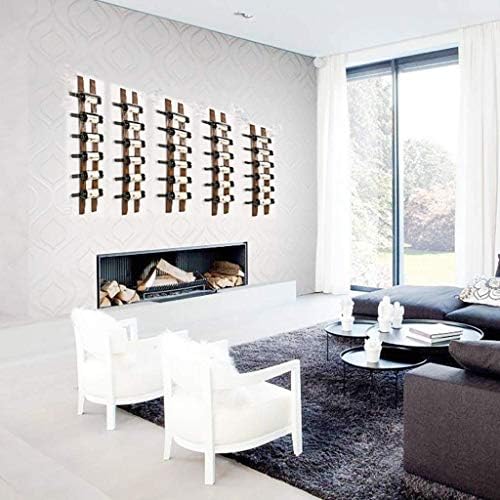 630 Bottle Wall-Mounted Wine Rack with Rustic Wood Finish