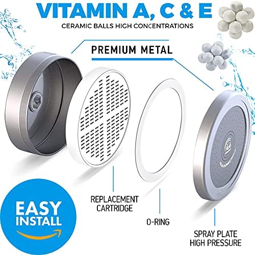 AquaHomeGroup Handheld Shower Head with Filter 1