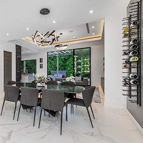 Ultra Wine Racks Wall-Mounted Label-Out Wine Racks 18 Bottles Matte Black