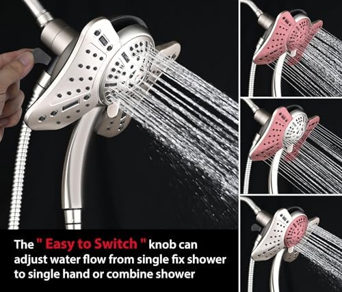 GRICH 25GPM Handheld Shower Head Combo with 9 Spray Modes