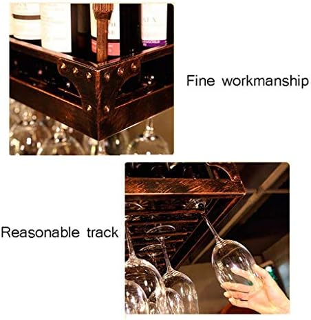 CGF- Wall-Mounted Wine Rack with Upside Down Design Black 60x35cm