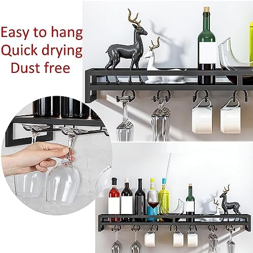LIGUOYI Wall-Mounted Wine Glass Rack