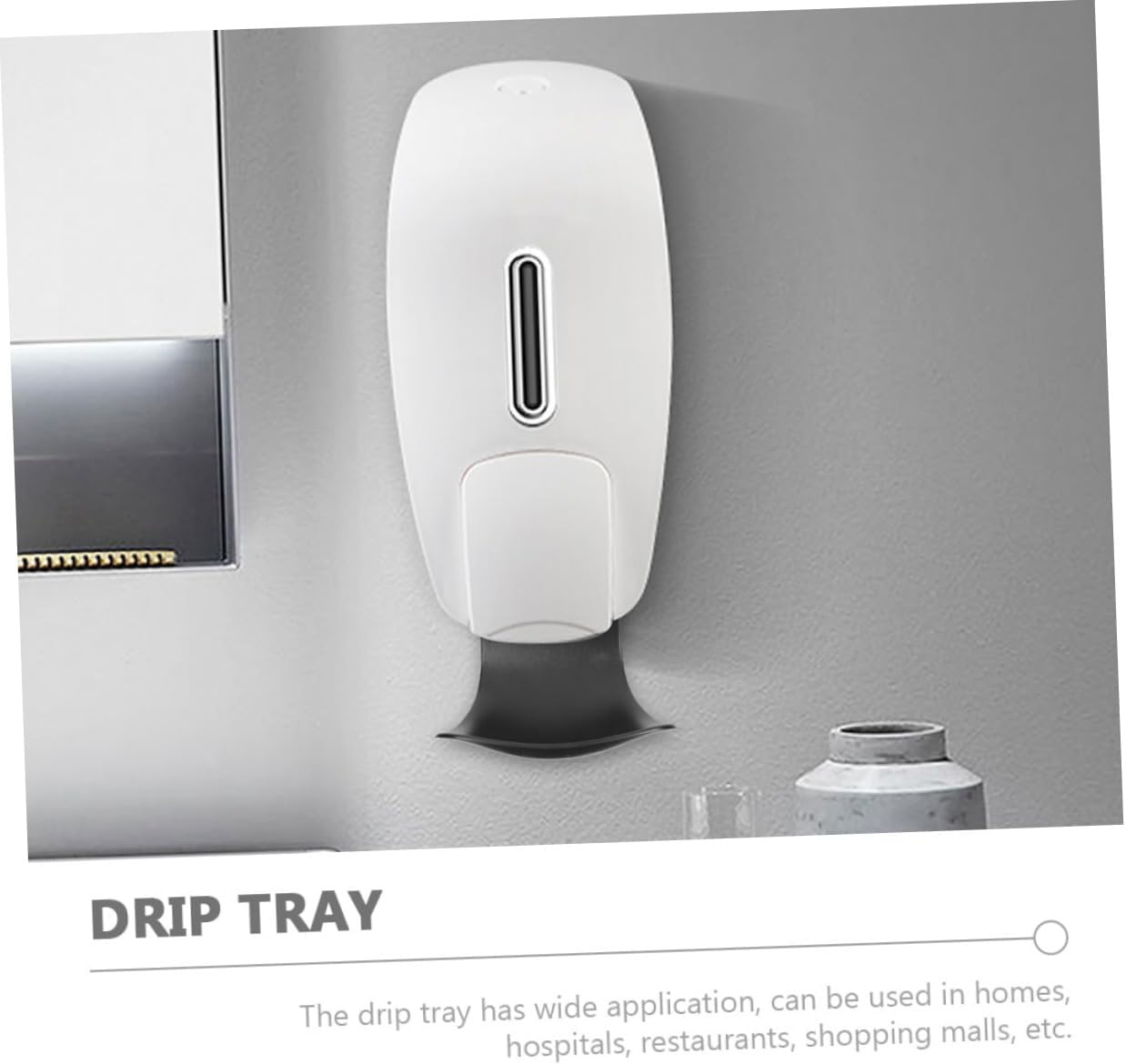UTHCLO 2pcs Wall Mount Drip Tray for Hand Soap Dispenser
