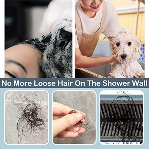 Oneasmot Shower Hair Catcher Wall Blue