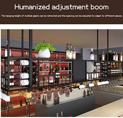 Pimex Wall-Mounted 2-Layer Wine Rack with Glass Holder