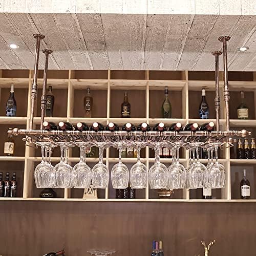 ZJDYDY Wall-Mounted Wine Rack with 2-in-1 Design