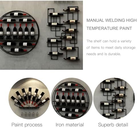 CUXAHO Bronze Wall-Mounted Wine Rack 1