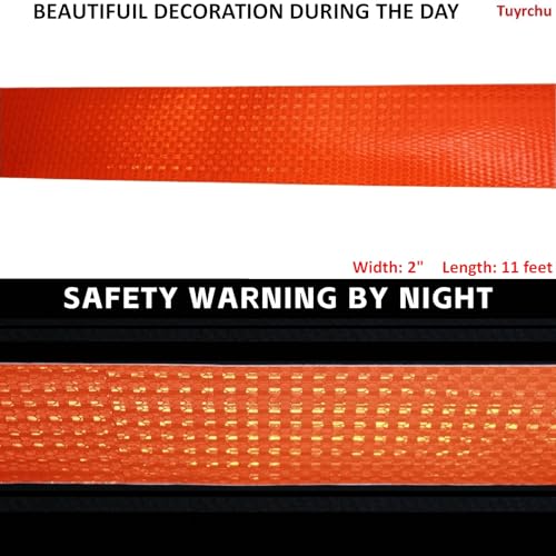 Orange Reflective Safety Tape 2in X 11ft Roll