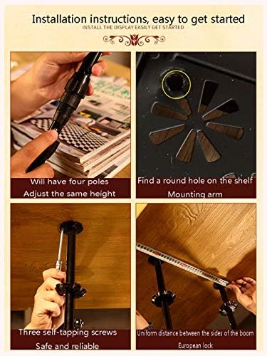 Retro Adjustable Ceiling Wine Rack with Crossbar Design