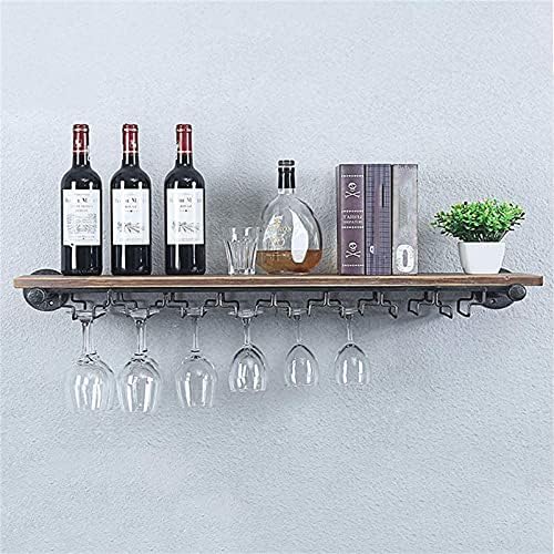 CGF- Wall Mounted Wine Rack with 8 Glass Holders 1
