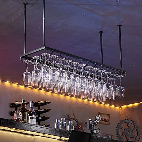 ZJDYDY Wall-Mounted Wine Rack with Goblet Holder