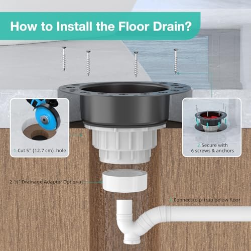 PVC Island Tub Drain Rough-in Kit